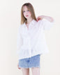Floral Paisley Cotton Scalloped Hem Shirt