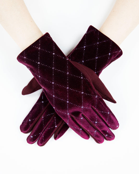 Diamond Rhinestone Gloves (TS)
