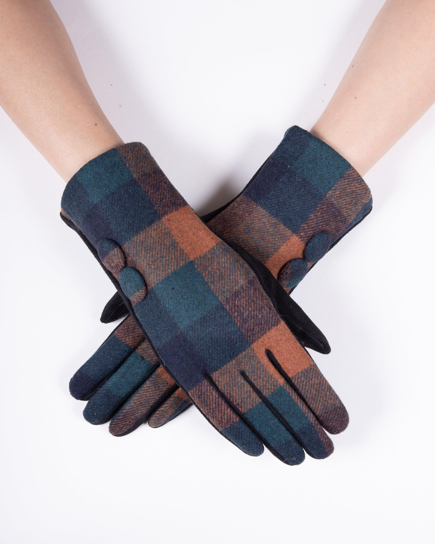 2 Button BOXY Flannel Gloves (TS)