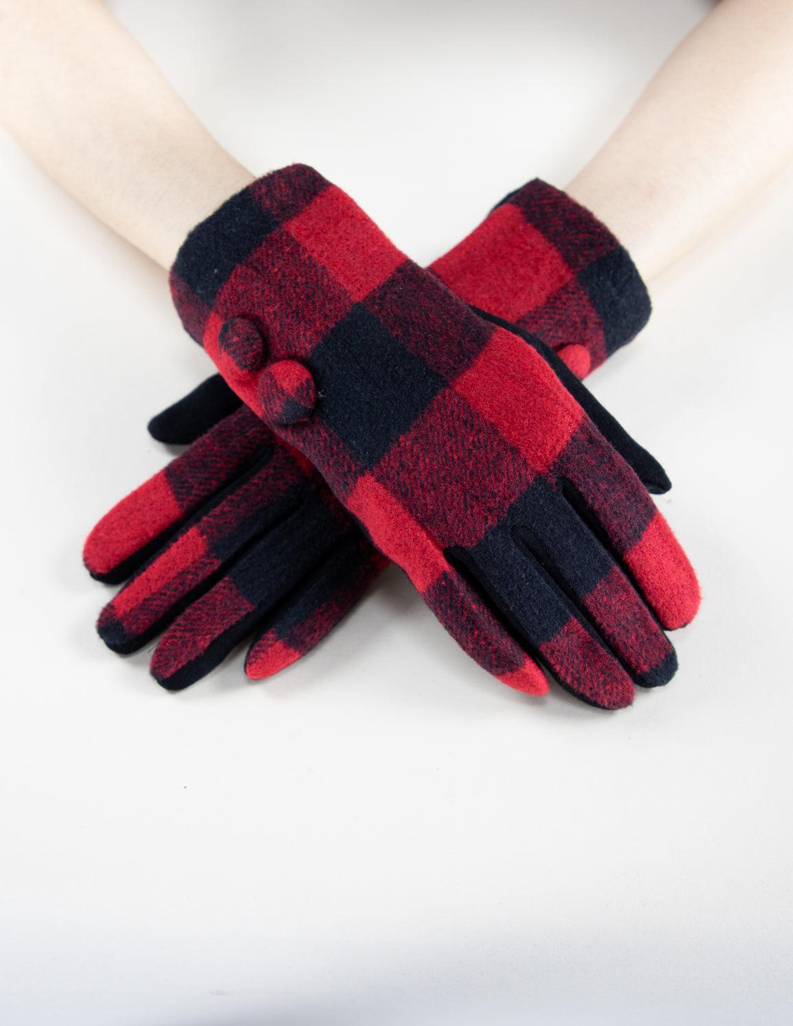 2 Button BOXY Flannel Gloves (TS)