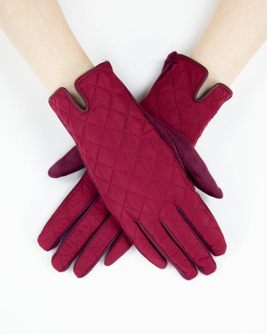 Quilted Solid Touchscreen Gloves