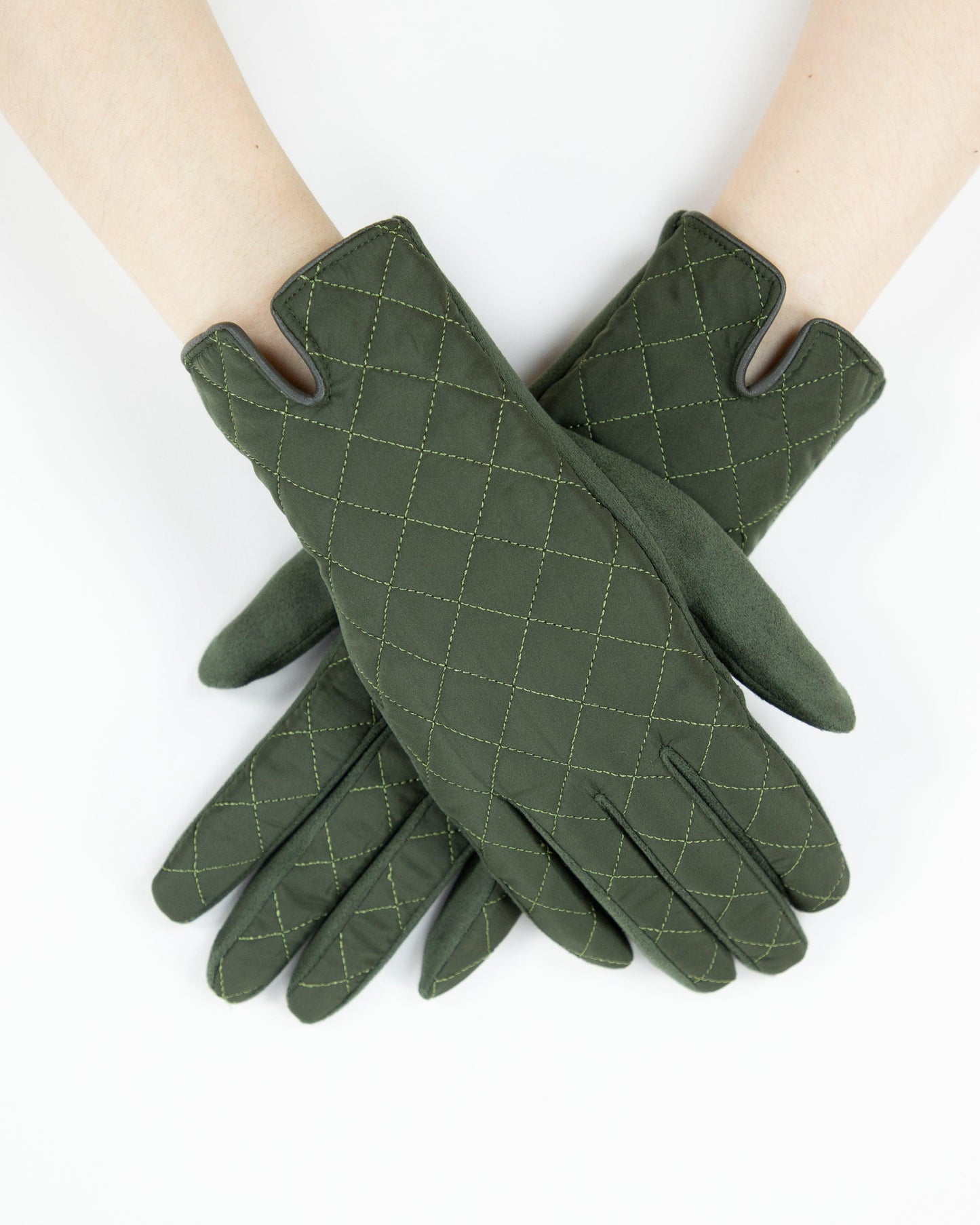 Quilted Solid Touchscreen Gloves