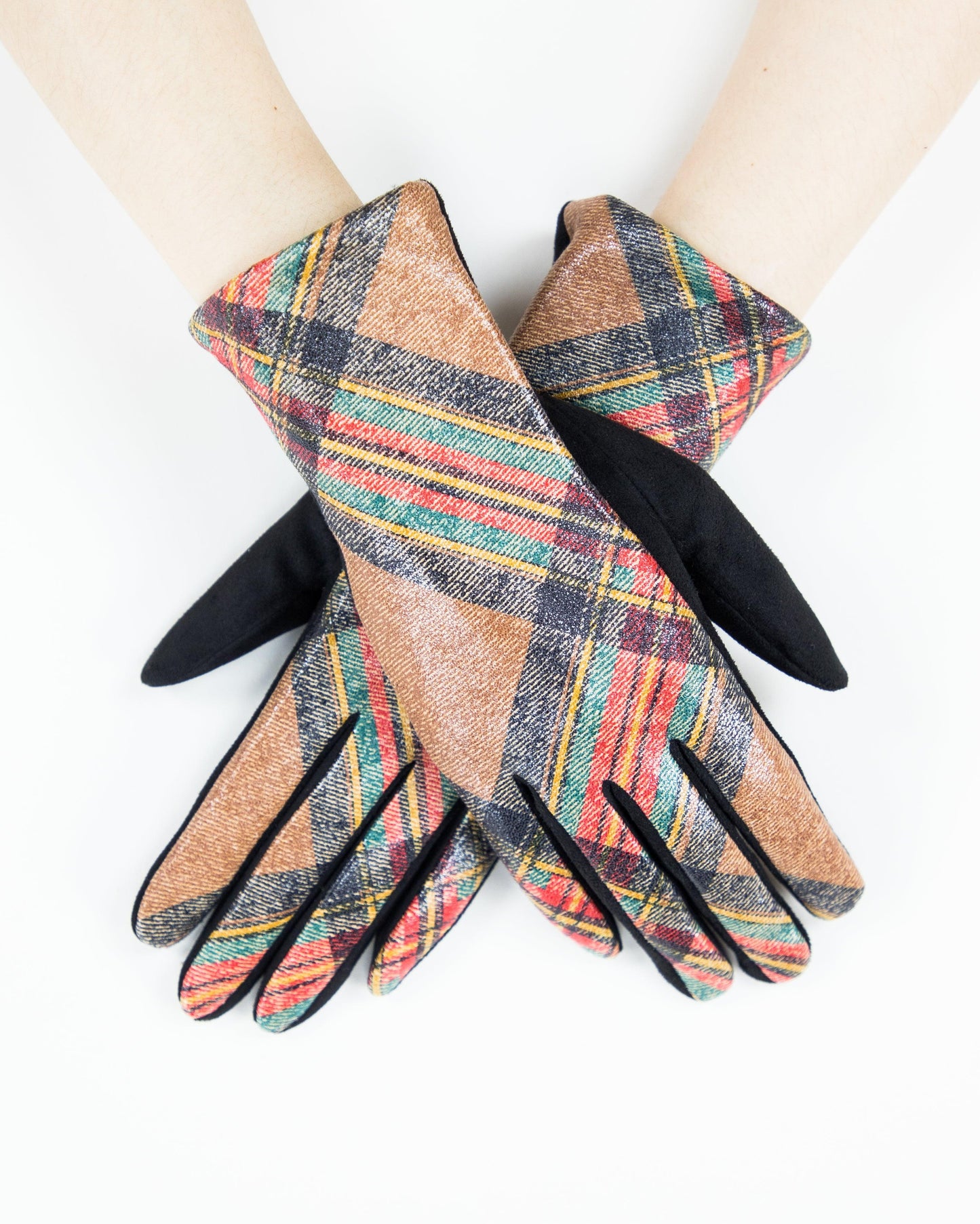 Multicolor Plaid Gloves (TS)