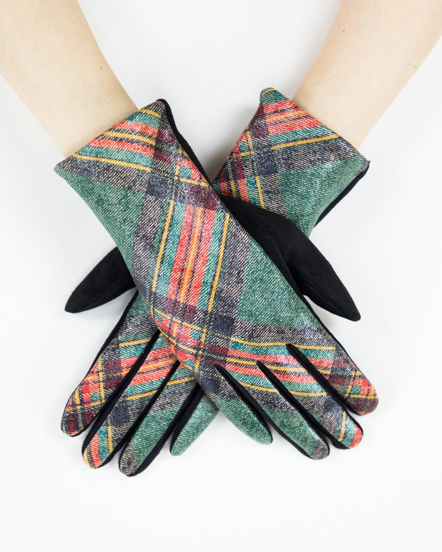 Multicolor Plaid Gloves (TS)