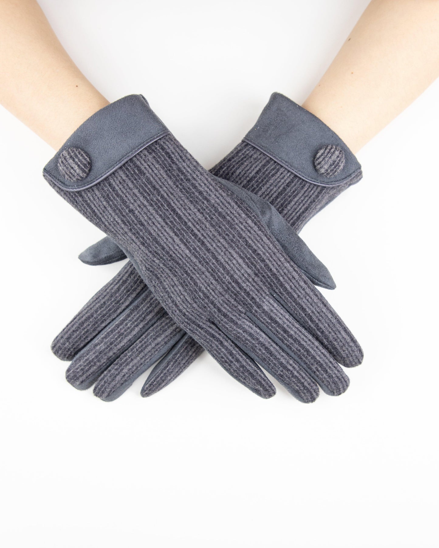 Textured Two Tone Gloves