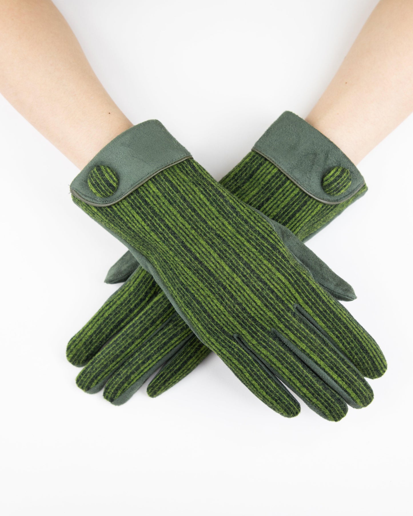 Textured Two Tone Gloves
