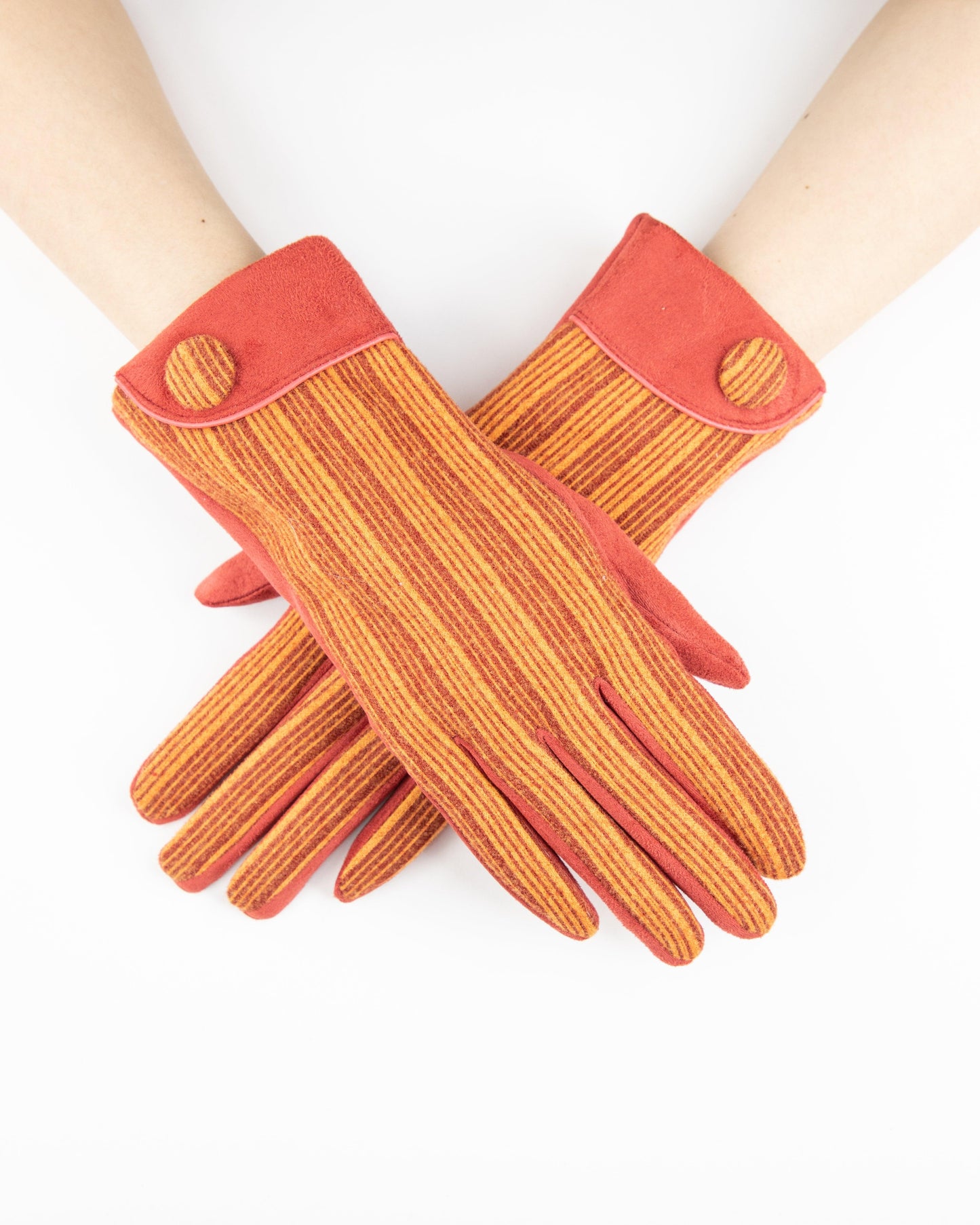Textured Two Tone Gloves