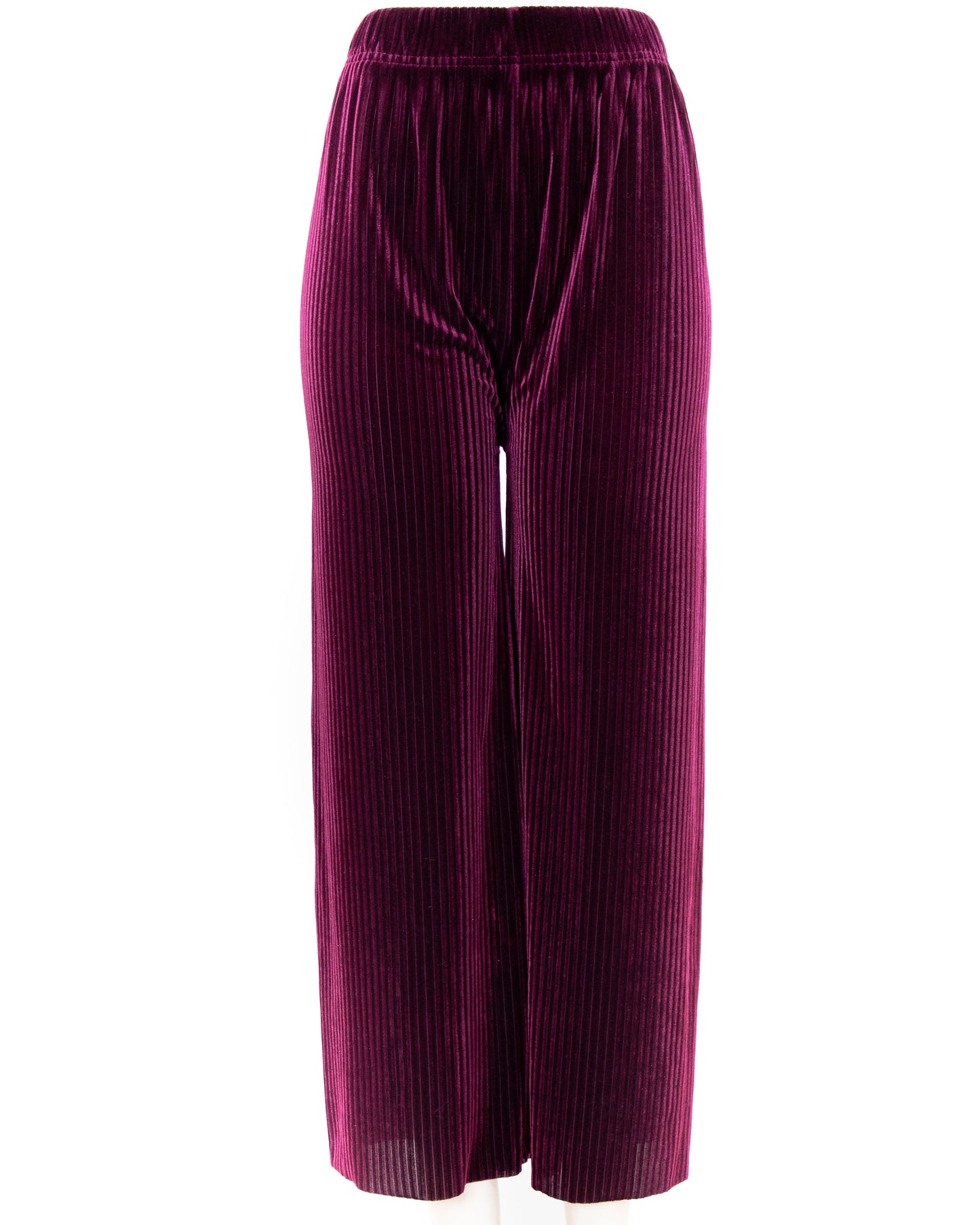 Stretchy Ribbed Wide Legged Pants