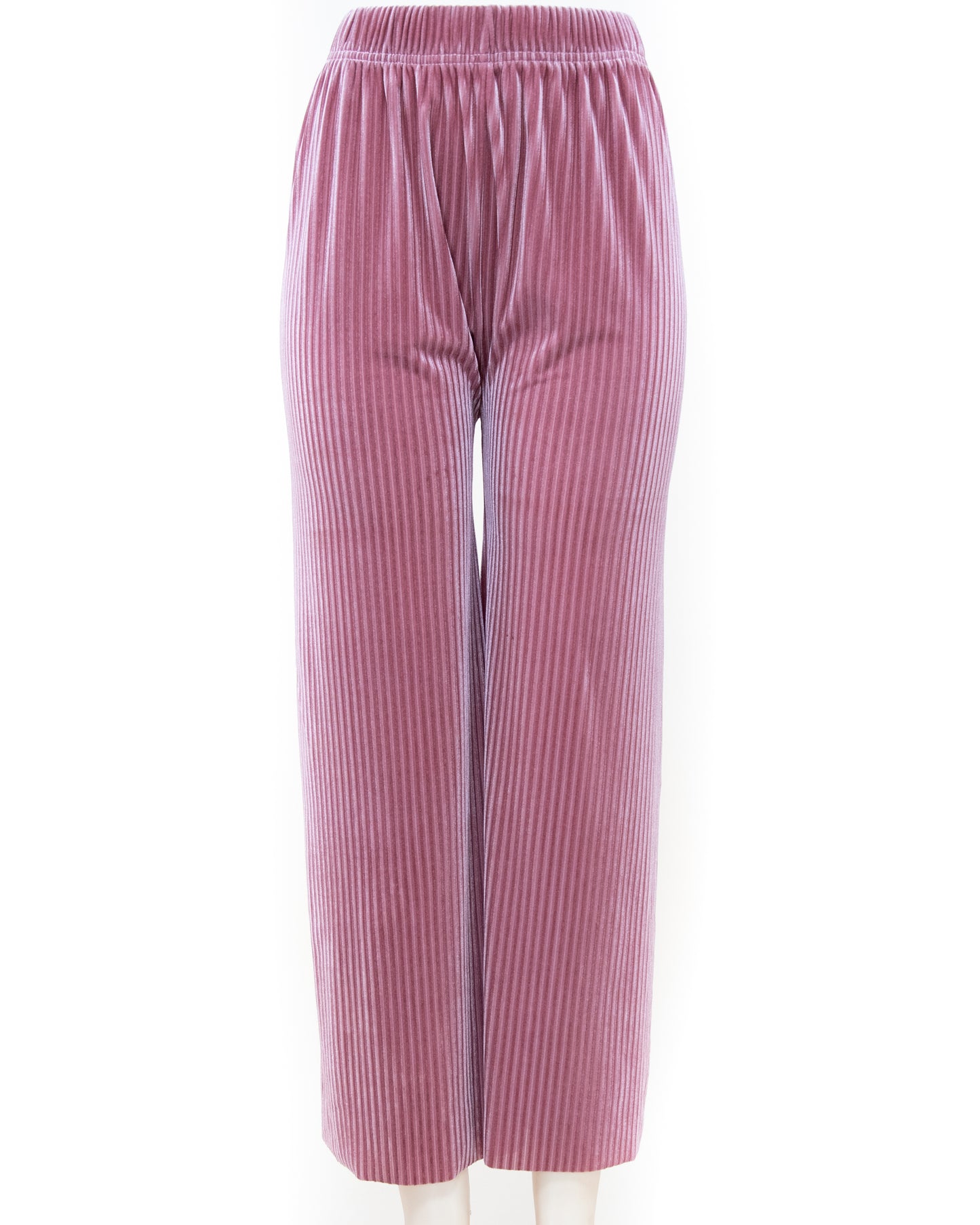 Stretchy Ribbed Wide Legged Pants