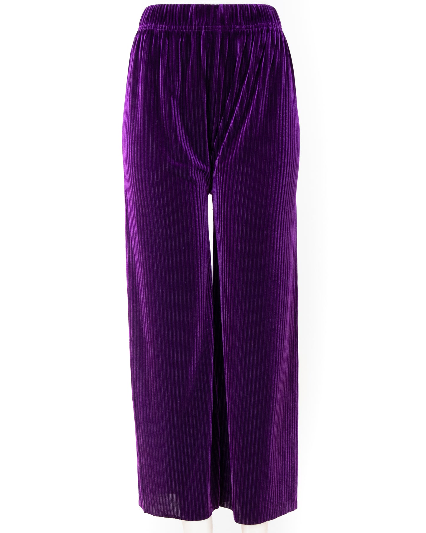 Stretchy Ribbed Wide Legged Pants
