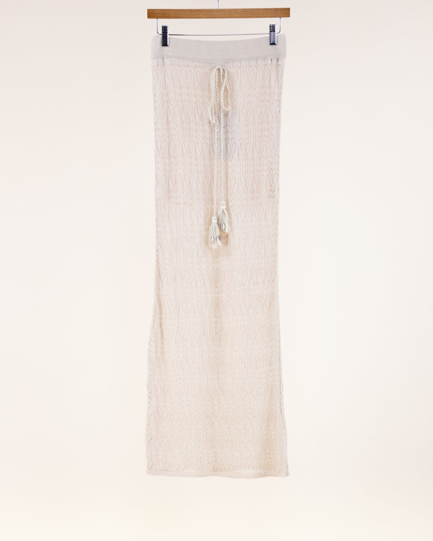 Pointelle Half Lined Drawstring Skirt