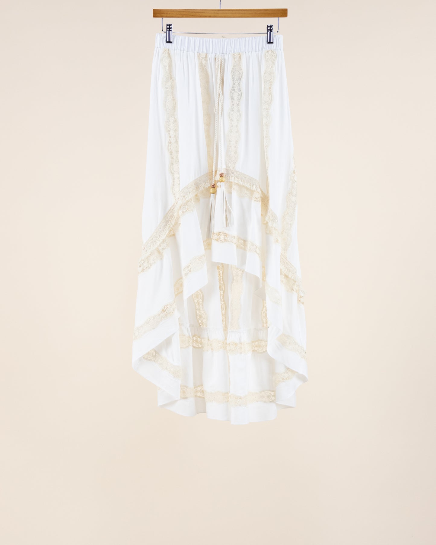 Lace Lines High Low Skirt