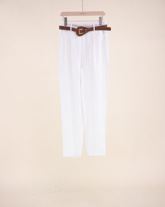 Provence Straight Leg Belted Trousers
