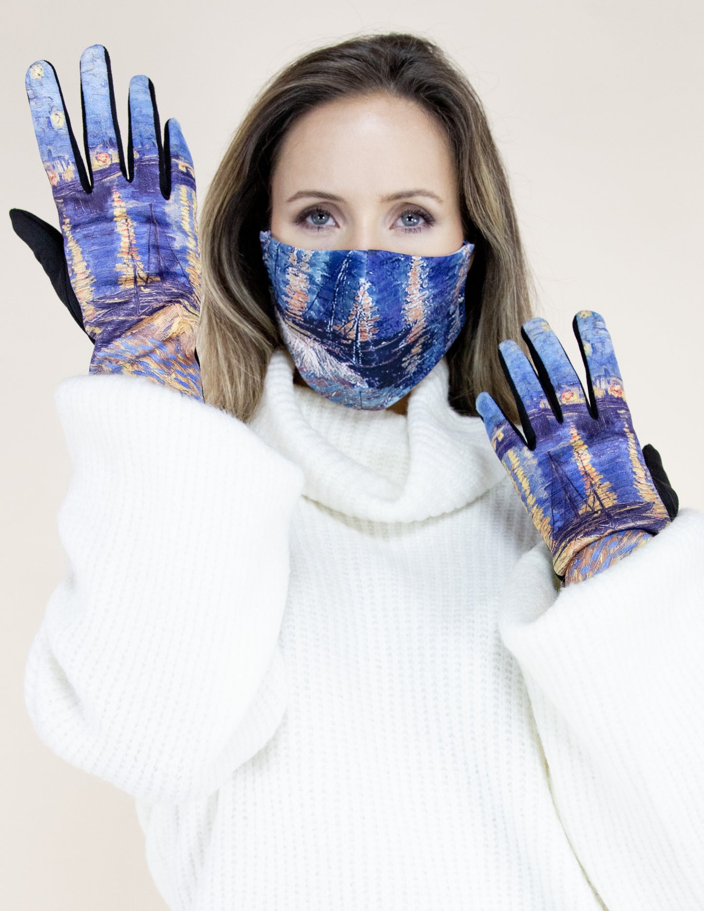Starry Night Over The Rhone Gloves (TS)
