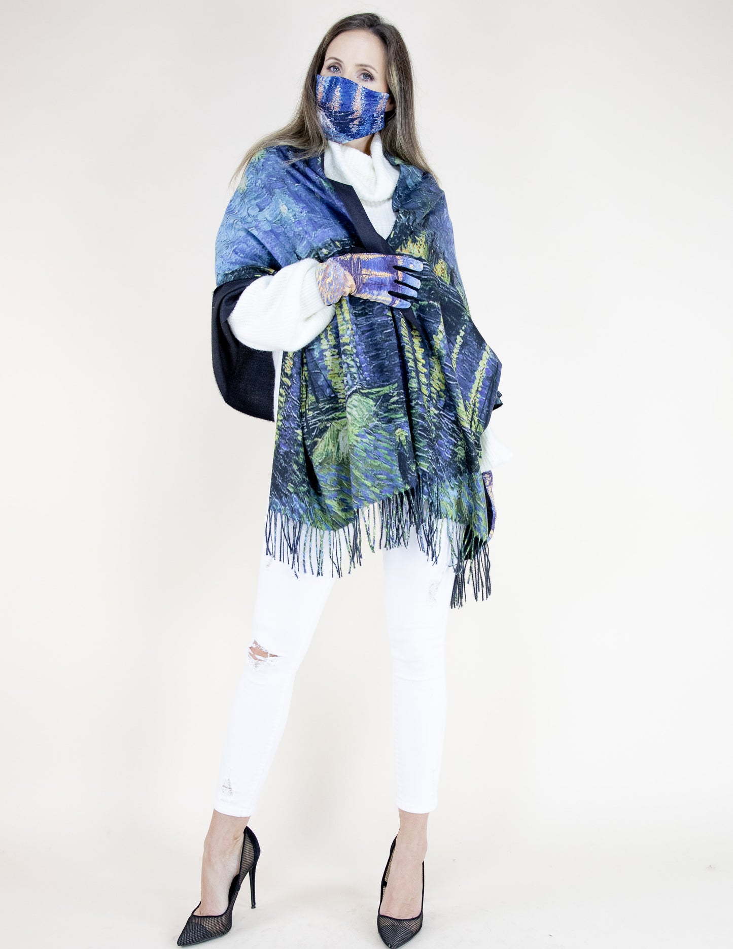 Starry Night Over The Rhone Gloves (TS)