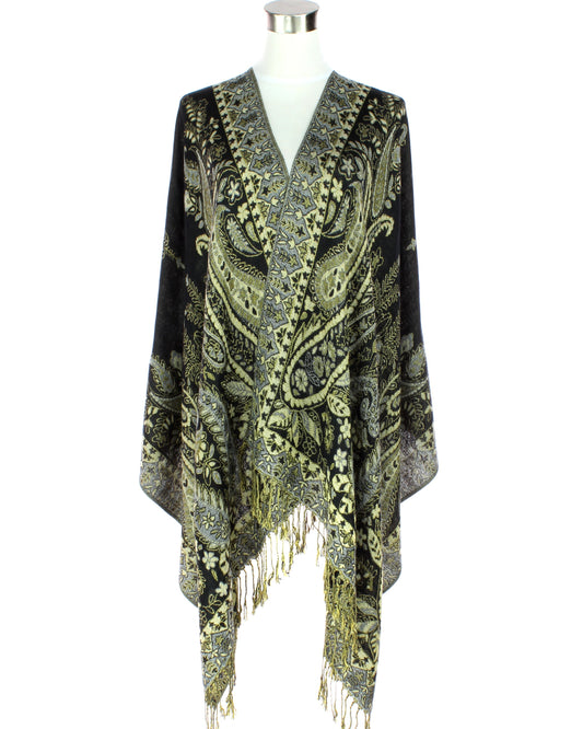 Paisley Metallic Pashmina