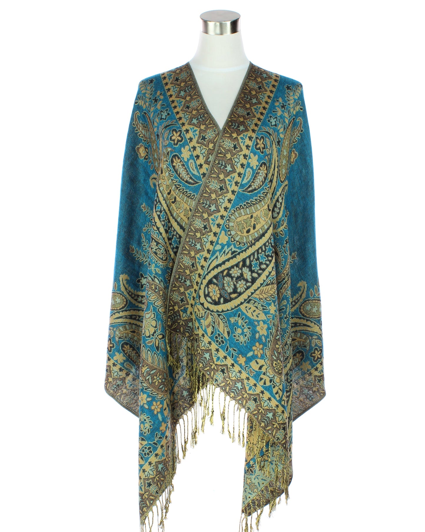 Paisley Metallic Pashmina