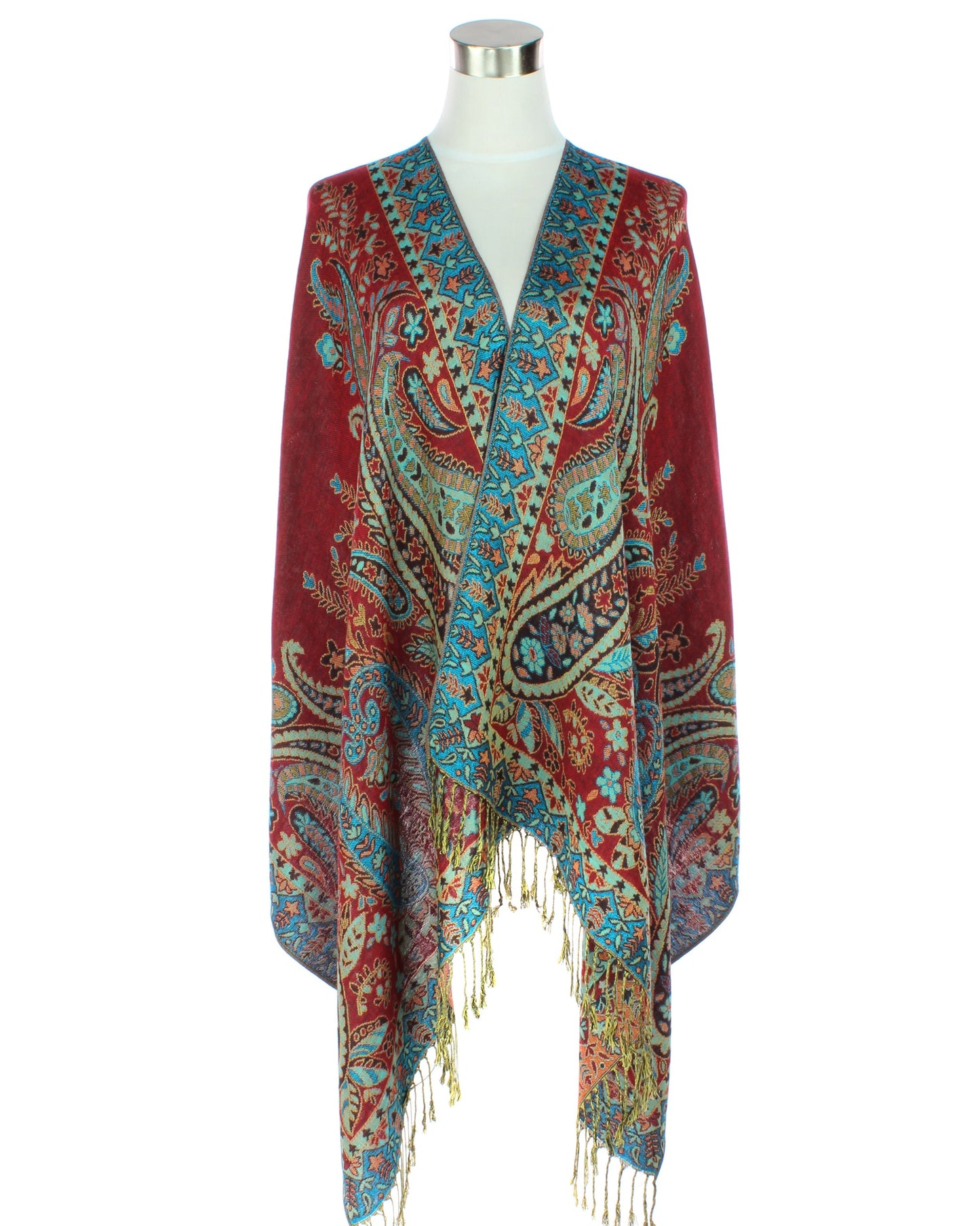 Paisley Metallic Pashmina