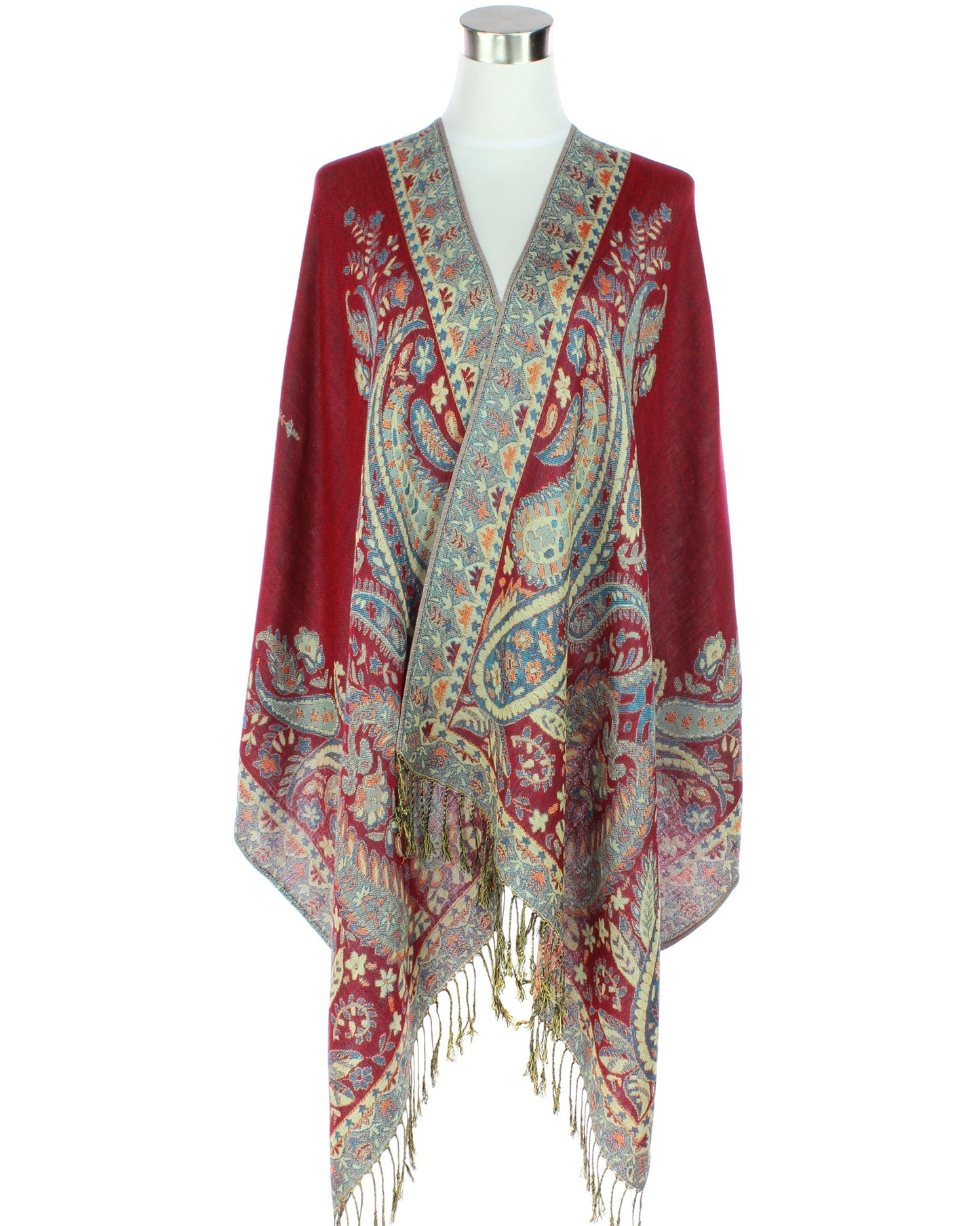 Paisley Metallic Pashmina