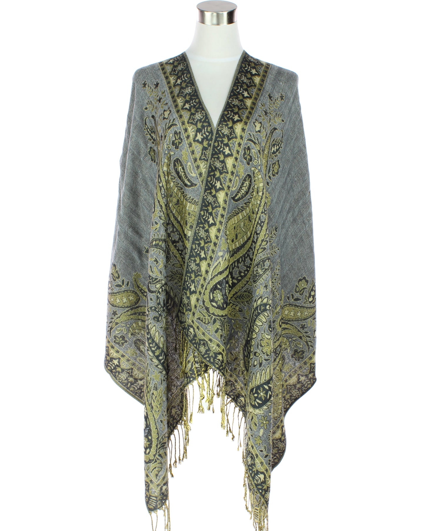 Paisley Metallic Pashmina