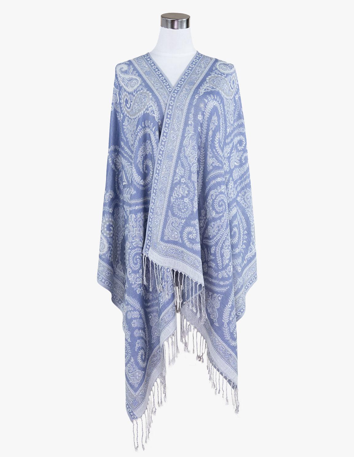 Symmetrical Paisleys on Crest Pashmina