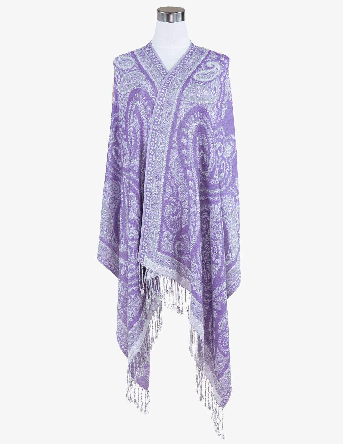 Symmetrical Paisleys on Crest Pashmina