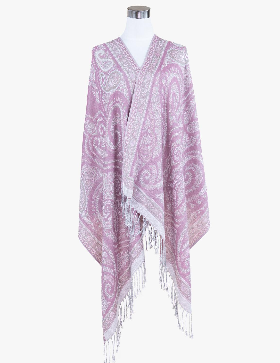 Symmetrical Paisleys on Crest Pashmina