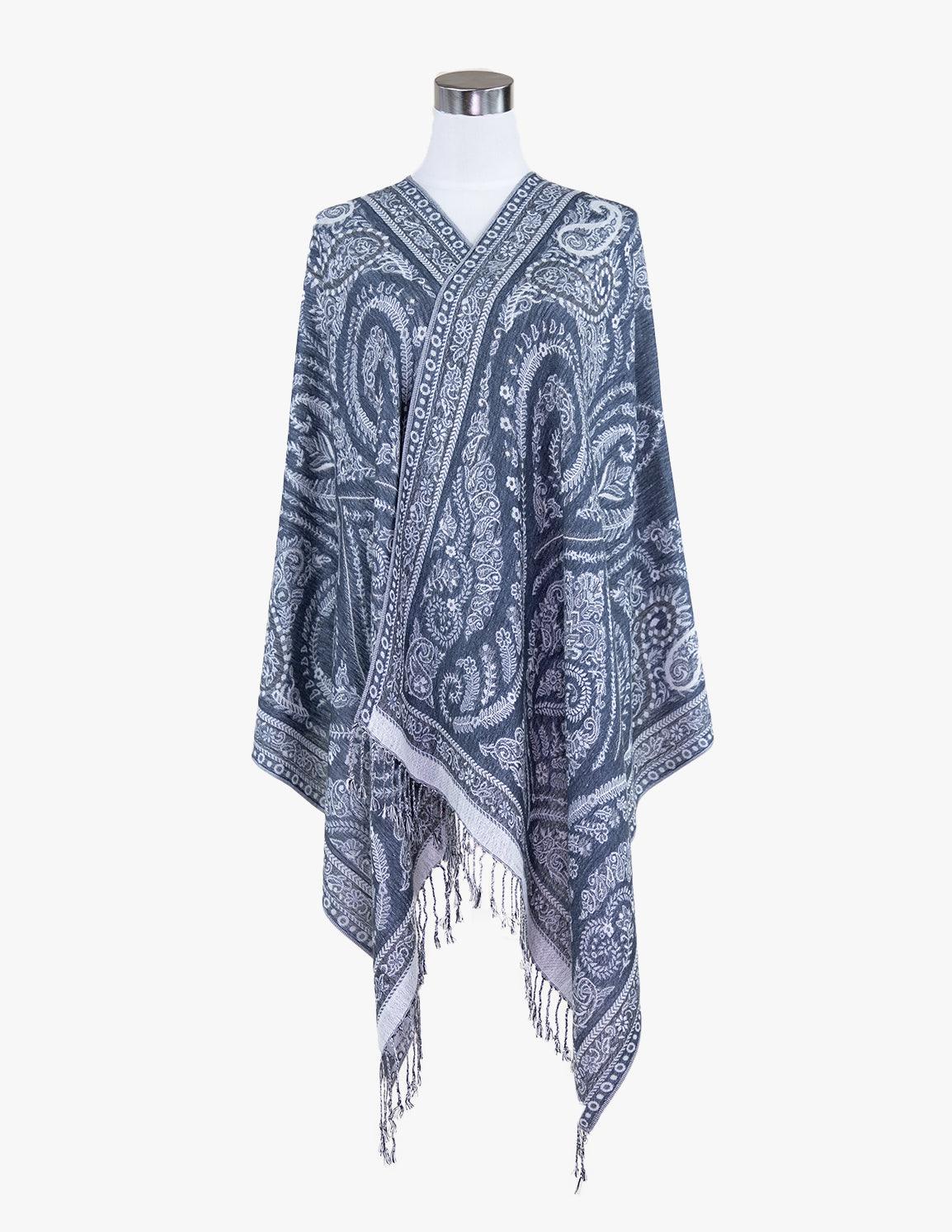 Symmetrical Paisleys on Crest Pashmina