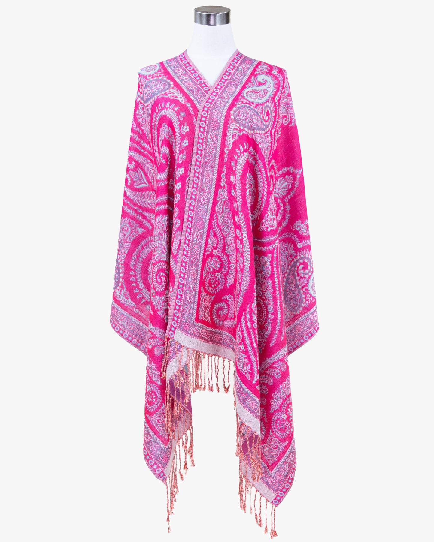 Symmetrical Paisleys on Crest Pashmina