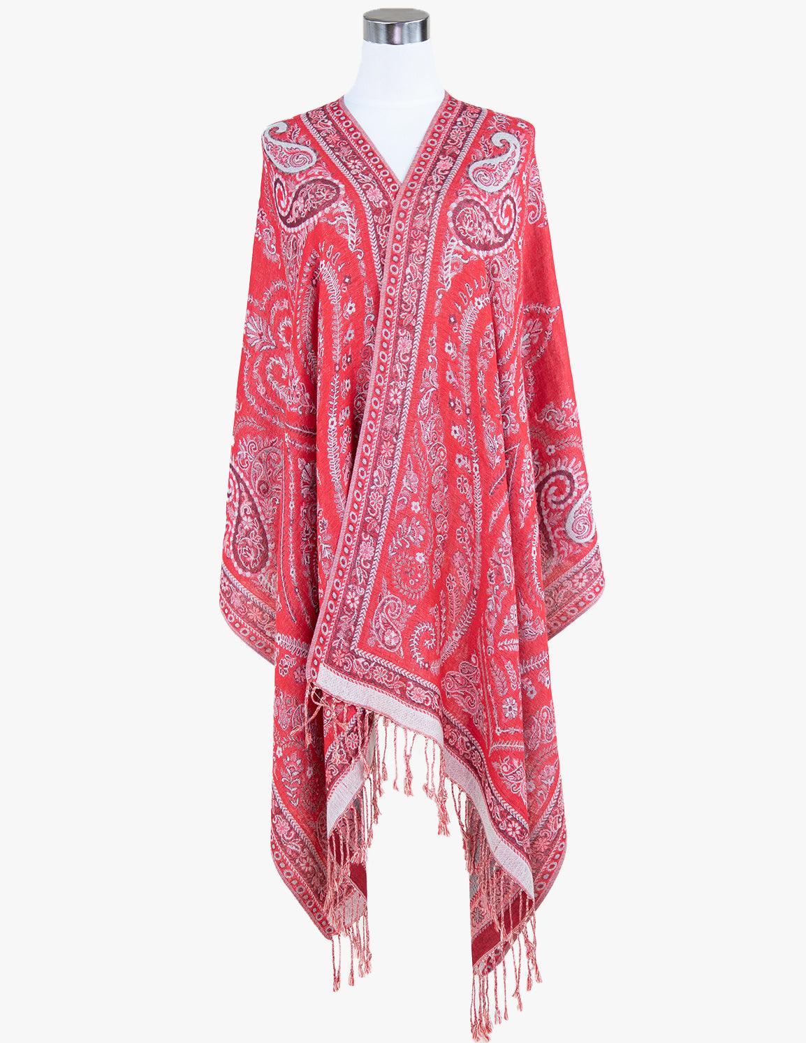 Symmetrical Paisleys on Crest Pashmina