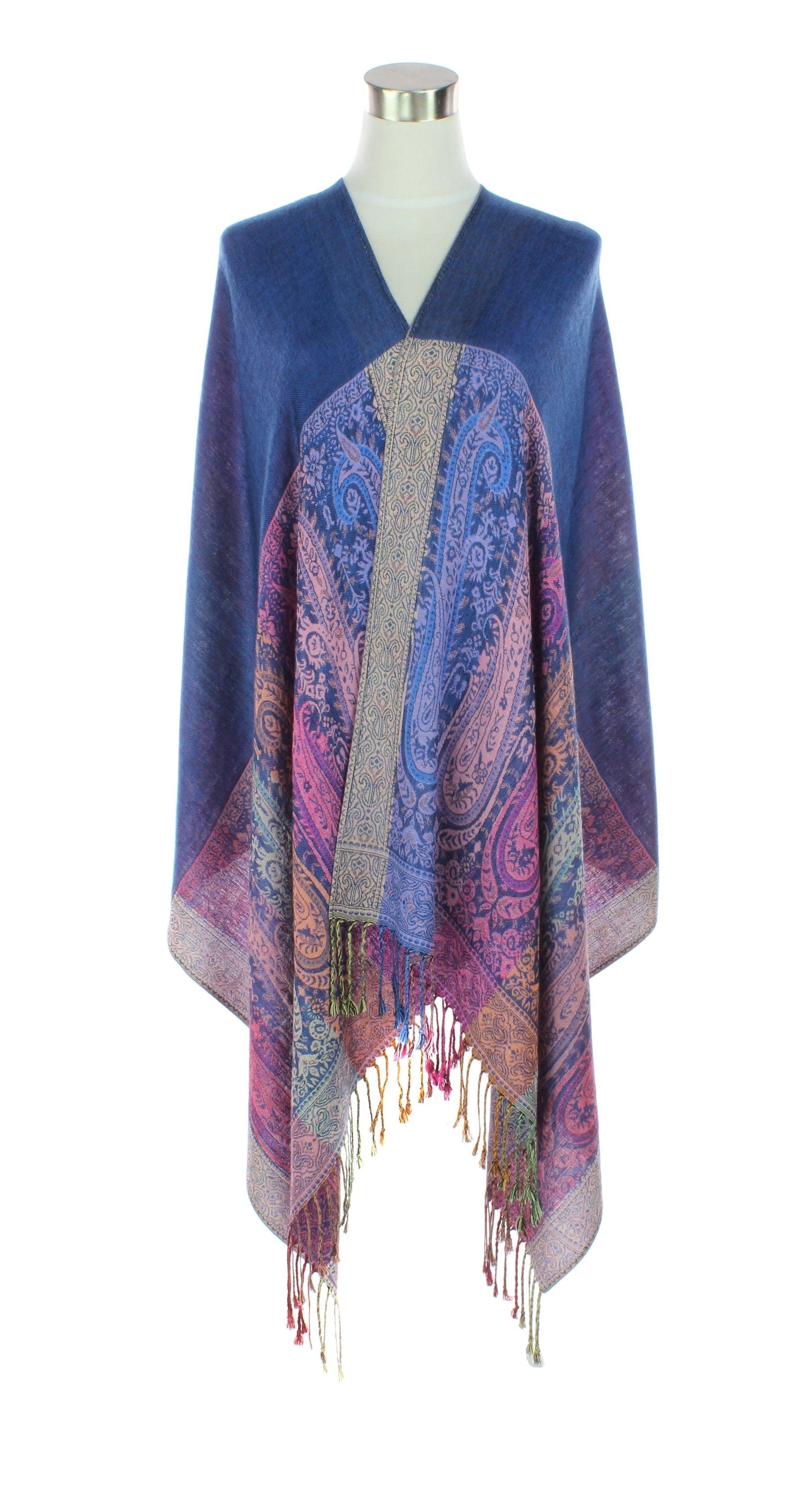 Two Sides Long Paisley Pashmina