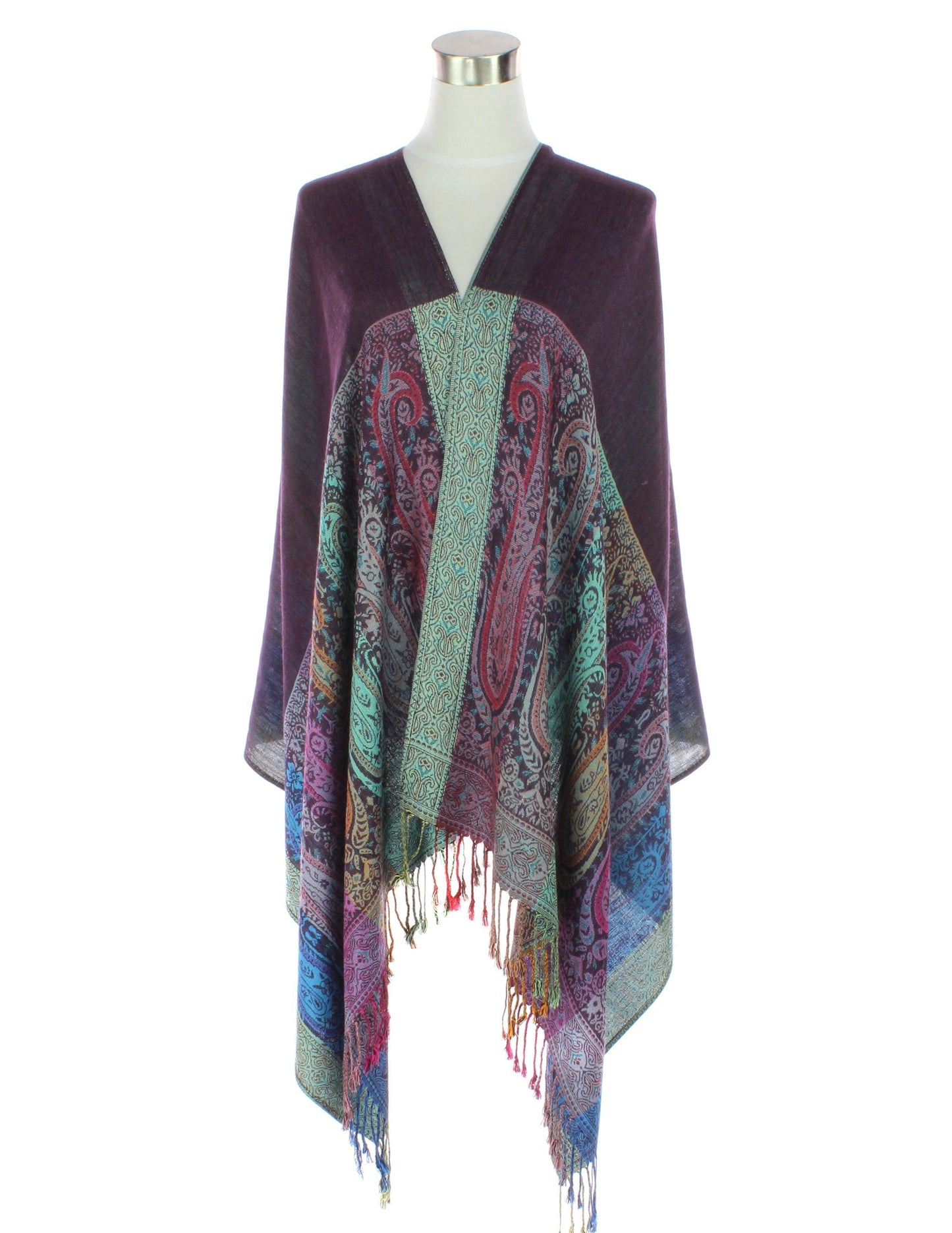 Two Sides Long Paisley Pashmina