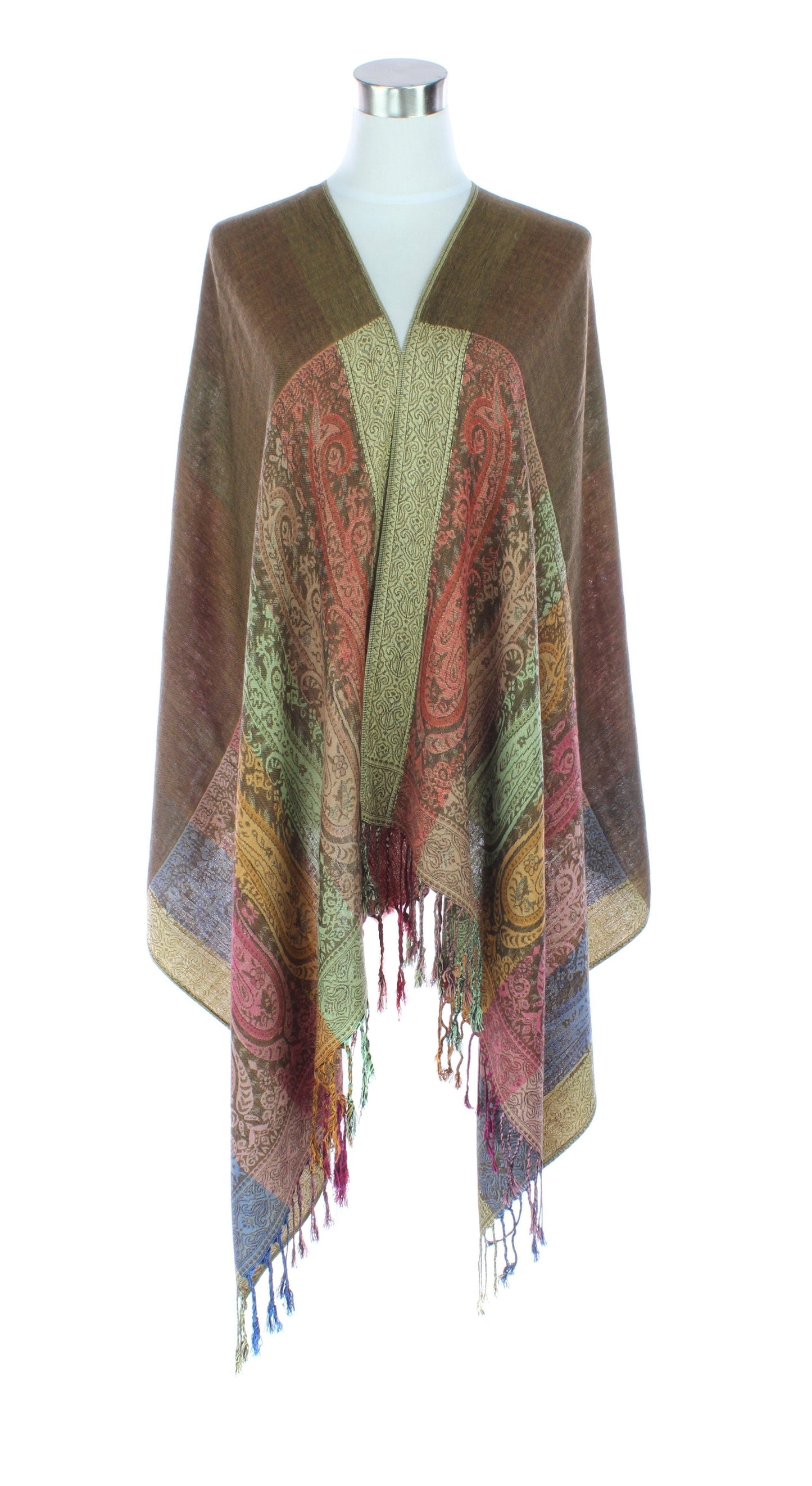 Two Sides Long Paisley Pashmina