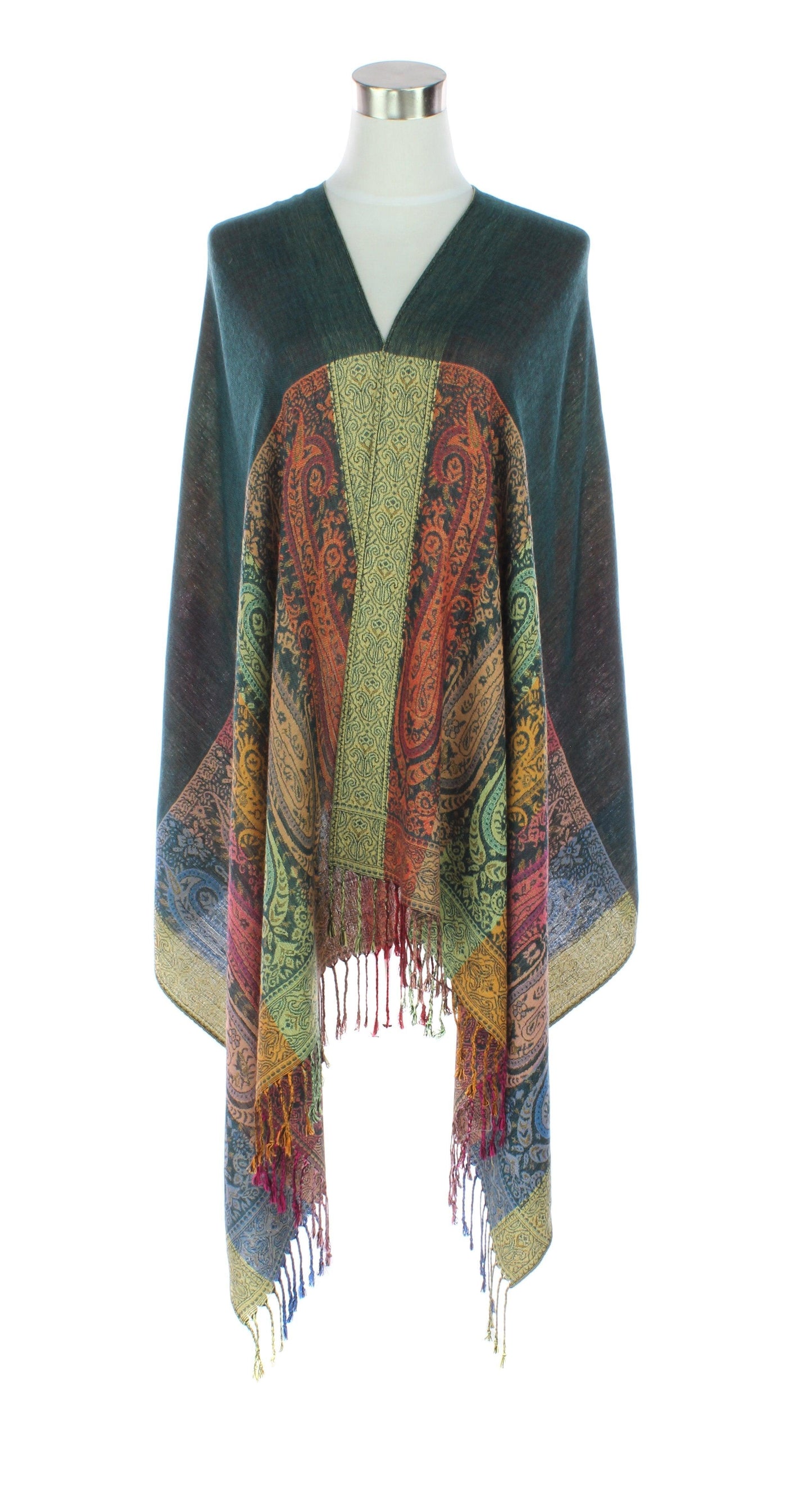 Two Sides Long Paisley Pashmina