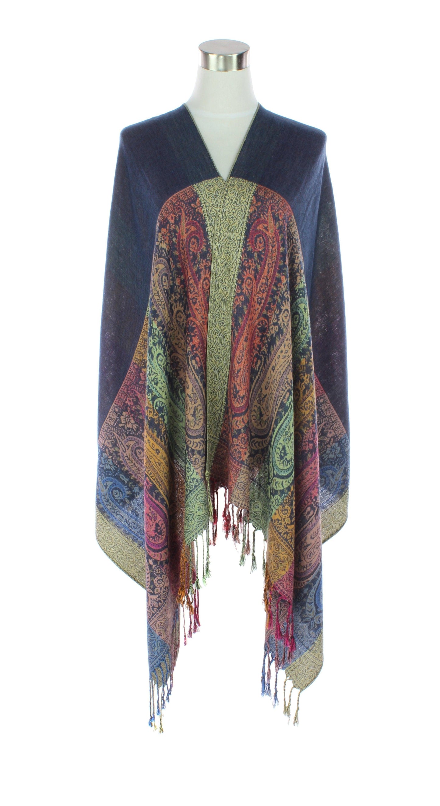 Two Sides Long Paisley Pashmina