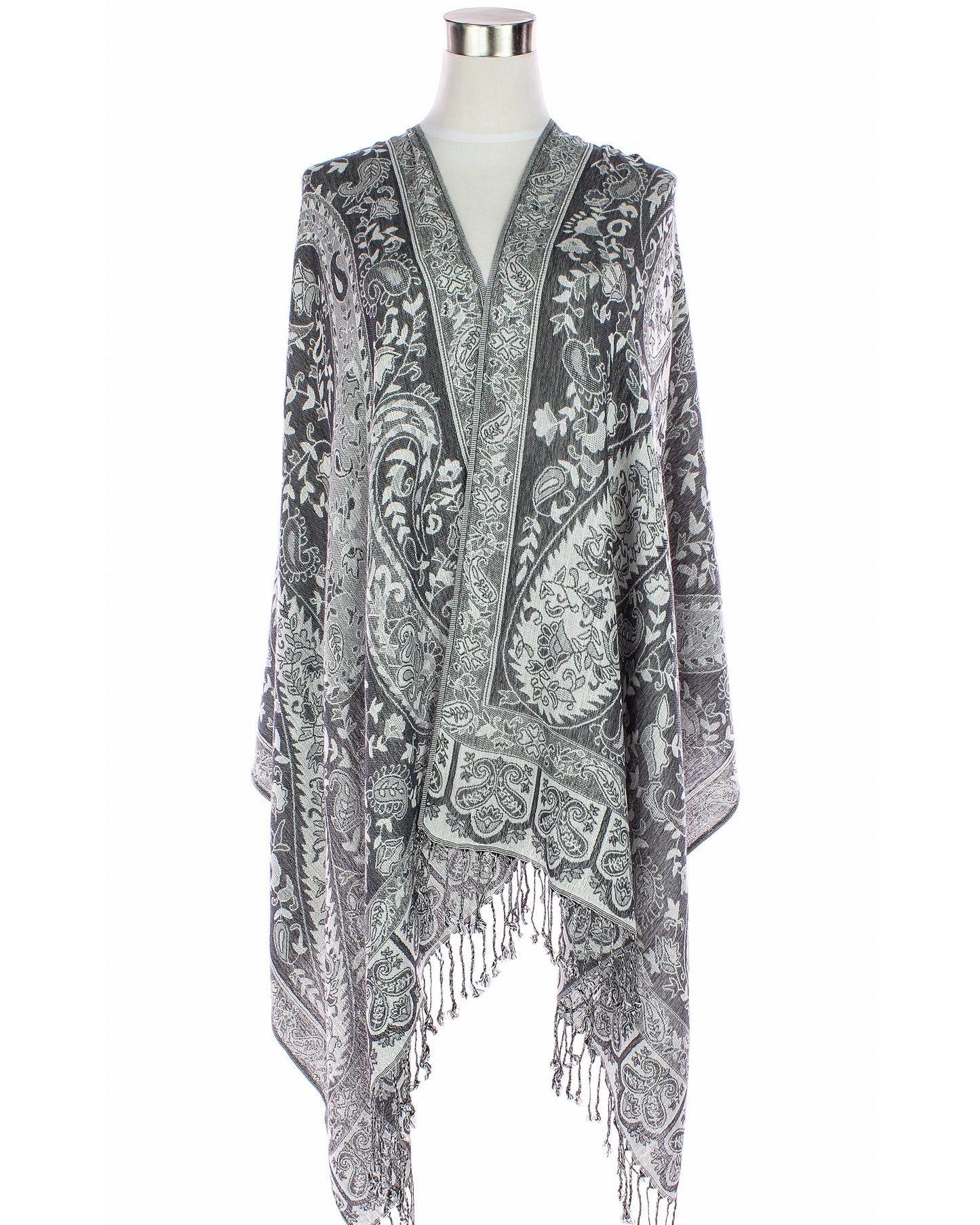 Paisley w/ Frame Pashmina