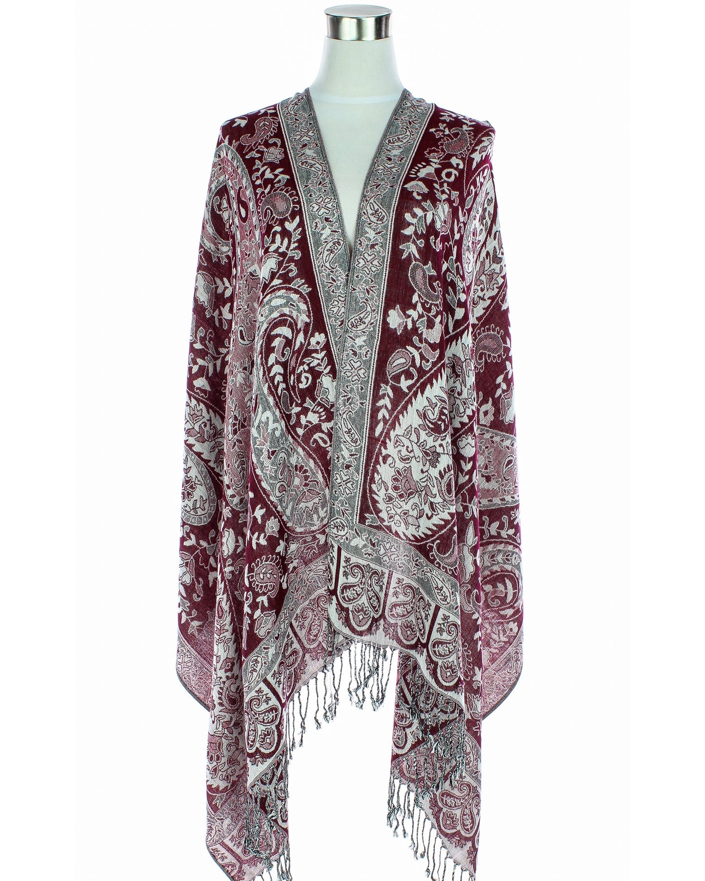 Paisley w/ Frame Pashmina