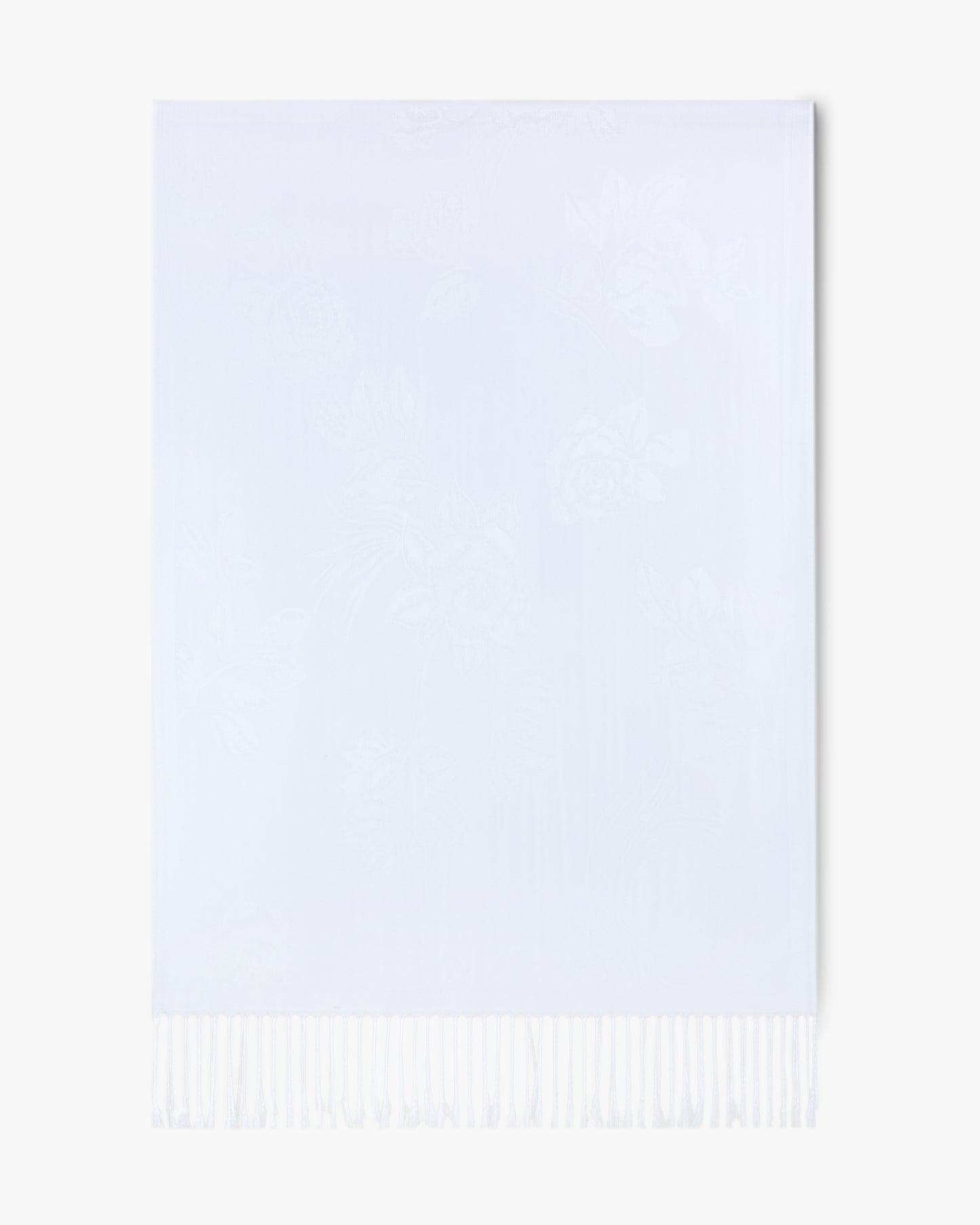 Roses w/ Solid Border Pashmina Scarf