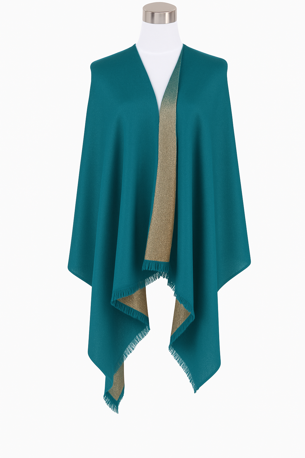 Solid Metalic Pashmina Scarf
