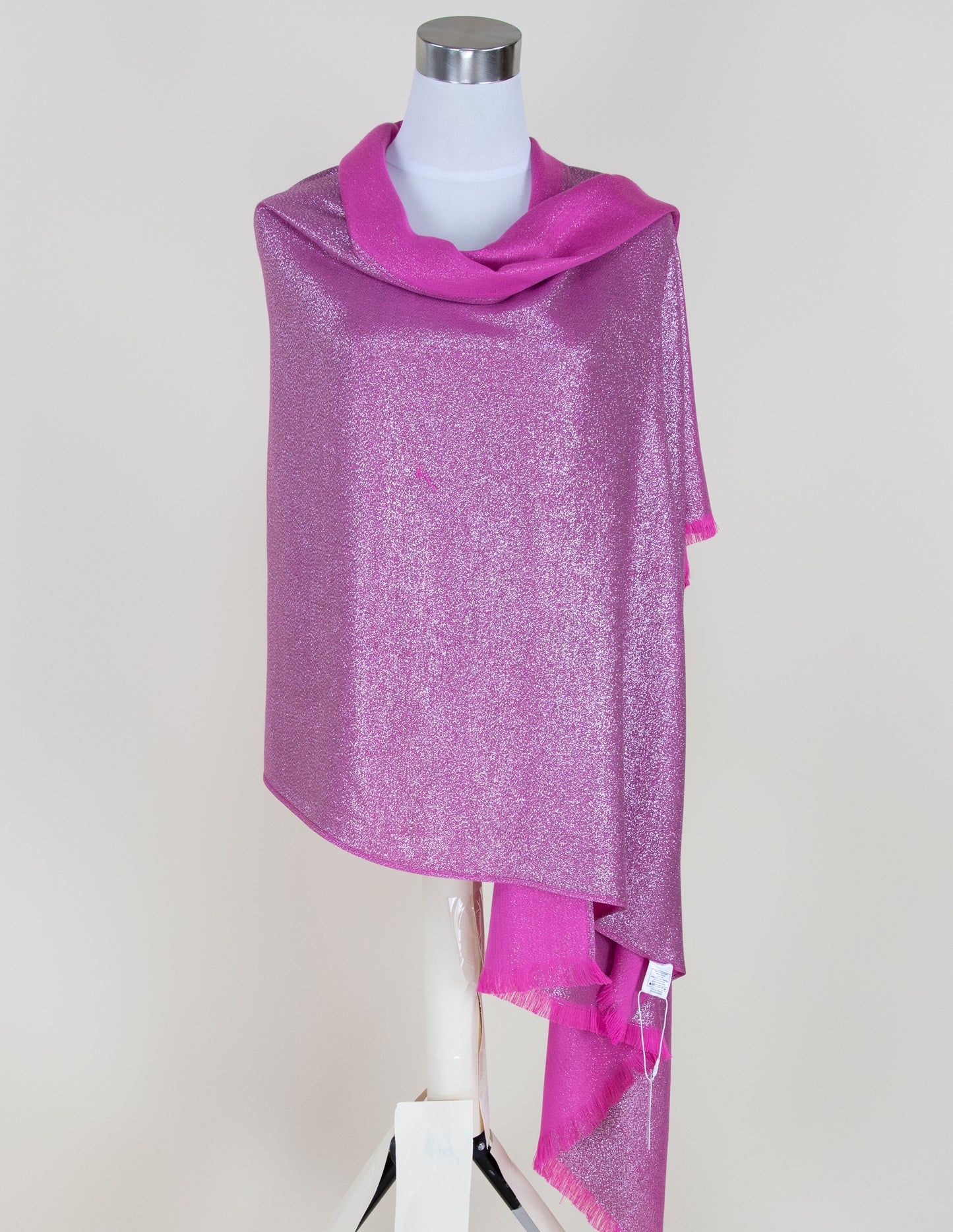 Solid Metalic Pashmina Scarf