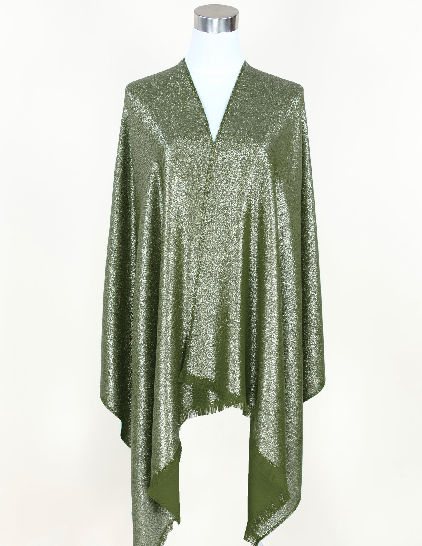 Solid Metalic Pashmina Scarf