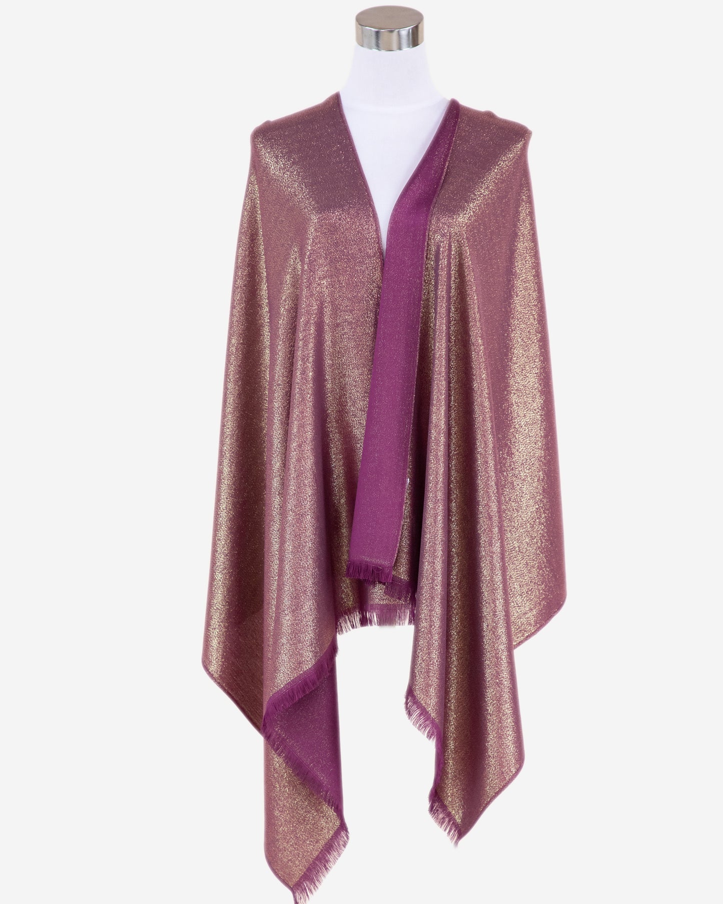 Solid Metalic Pashmina Scarf