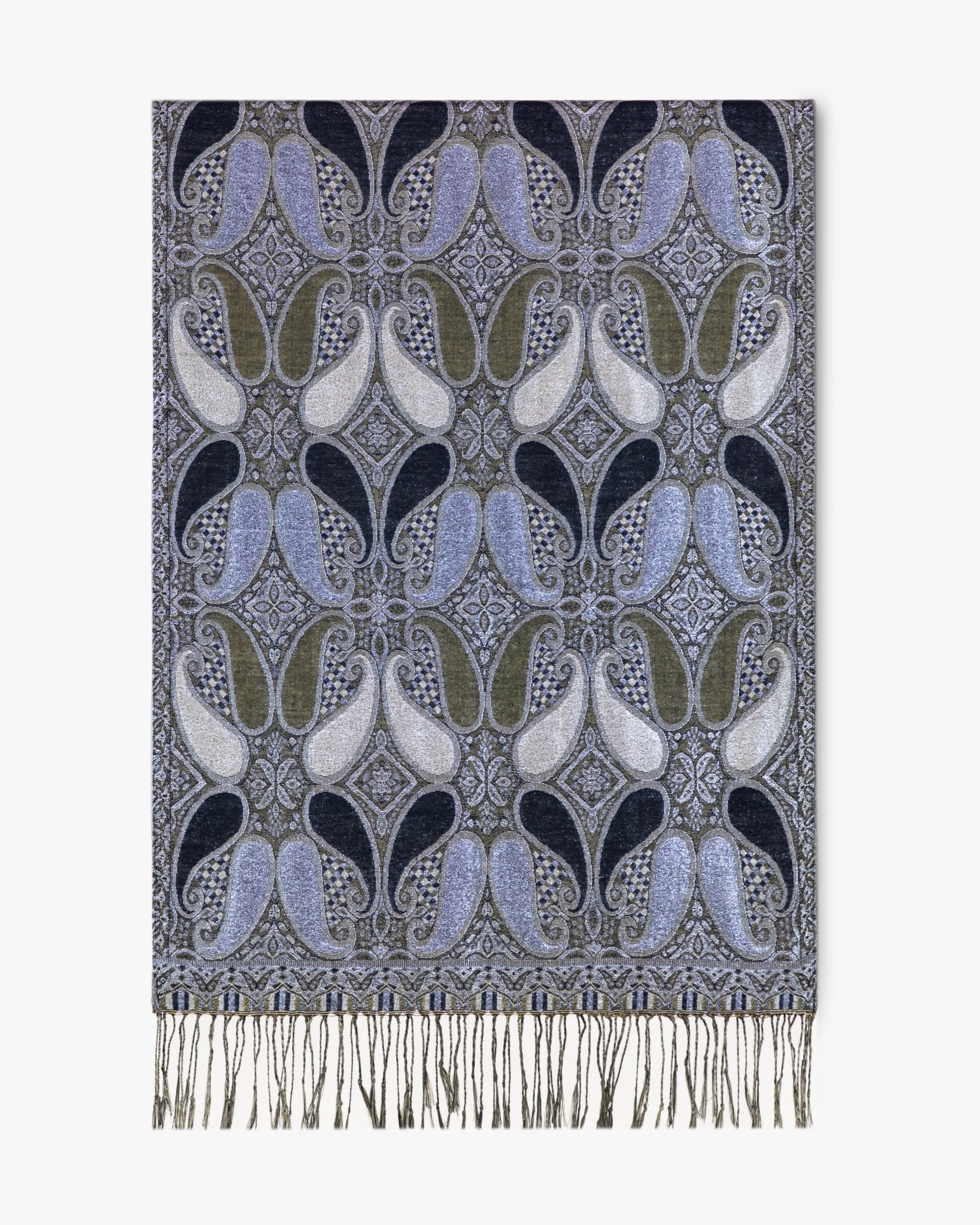 Metallic Koi Paisley Pashmina