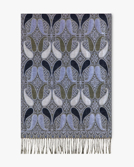 Metallic Koi Paisley Pashmina