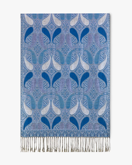 Metallic Koi Paisley Pashmina