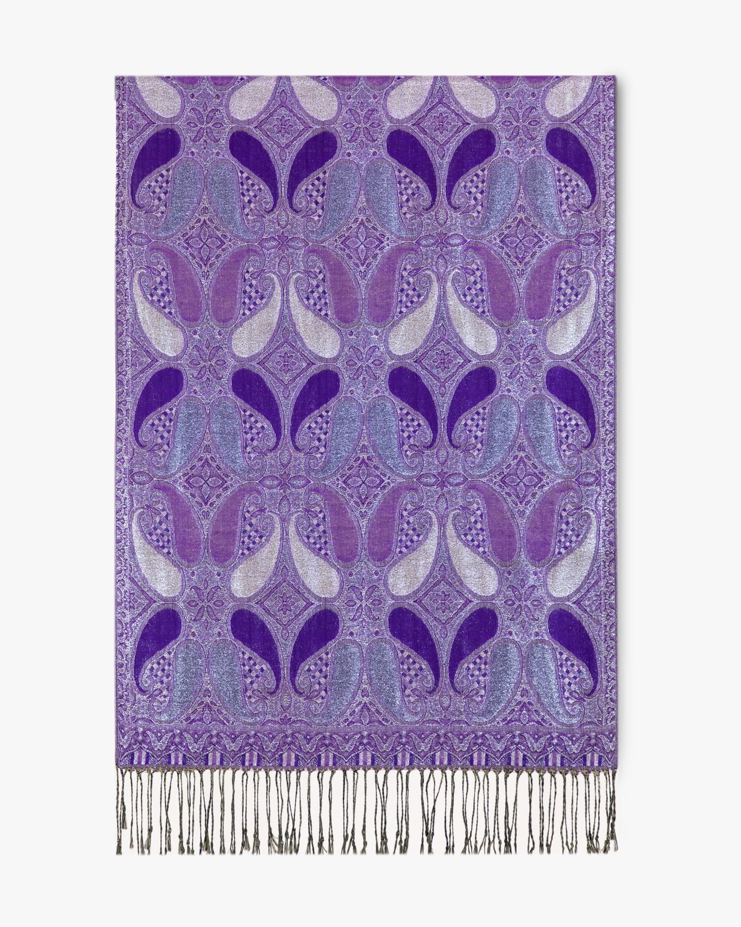 Metallic Koi Paisley Pashmina