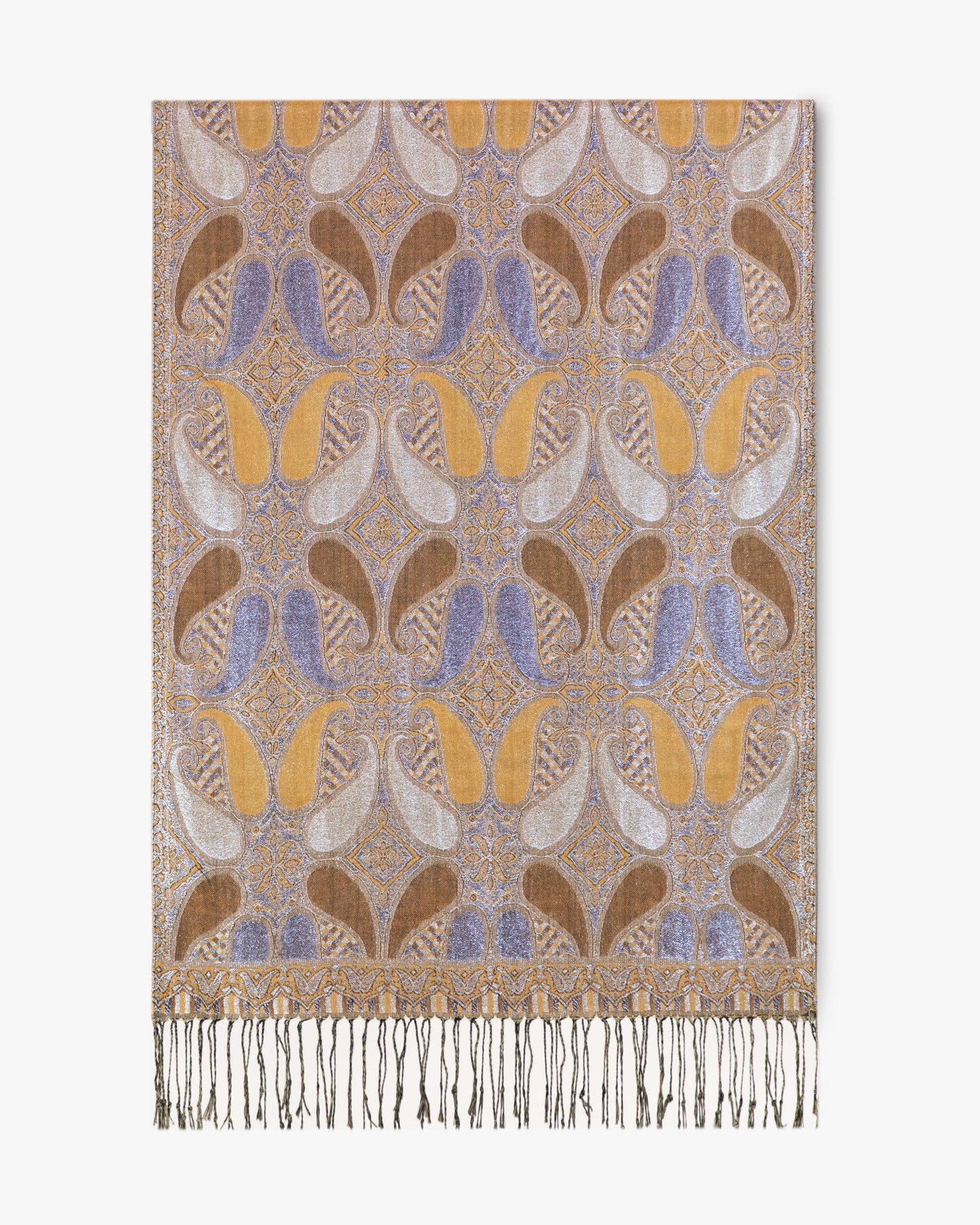 Metallic Koi Paisley Pashmina