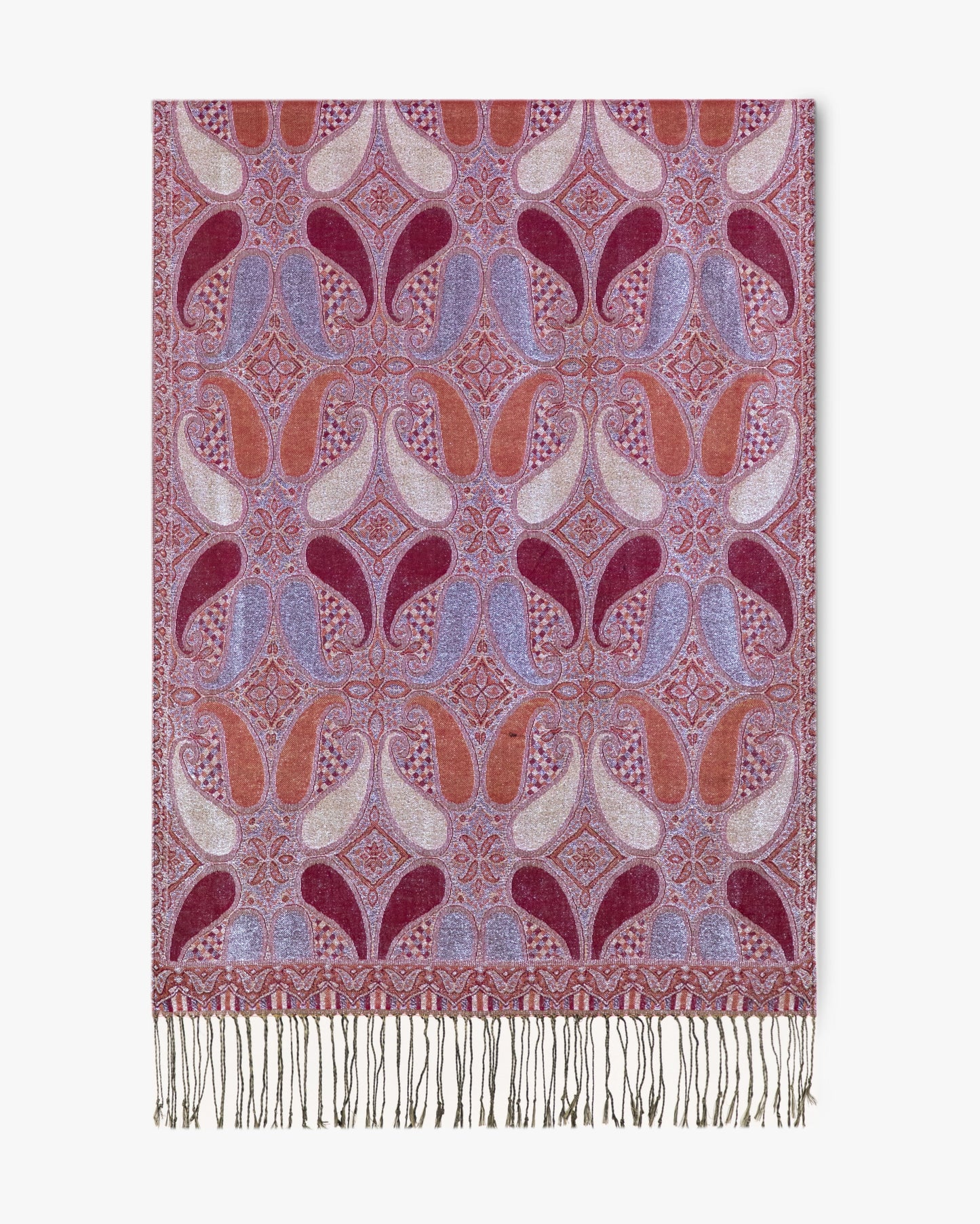 Metallic Koi Paisley Pashmina