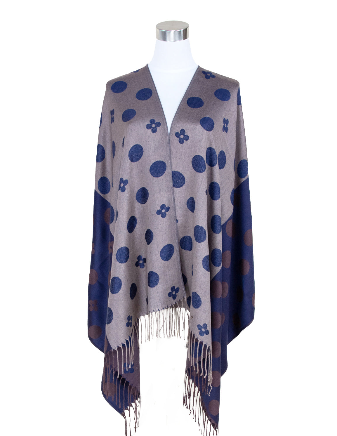 Dots & Flower Pashmina