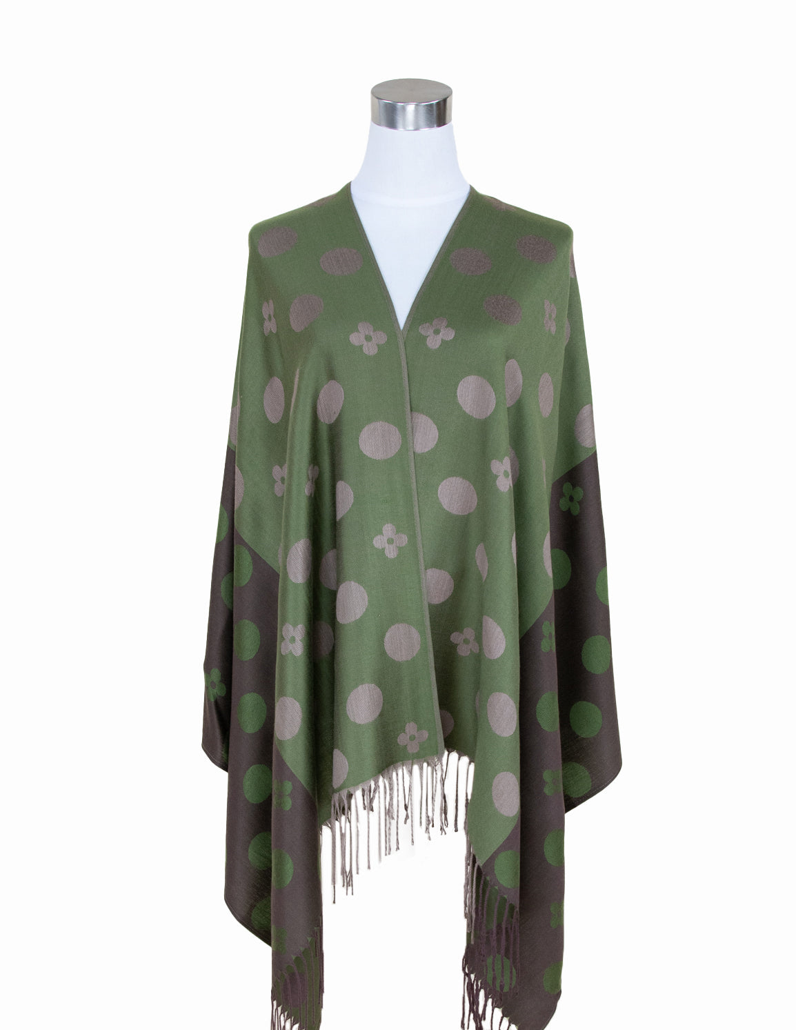 Dots & Flower Pashmina